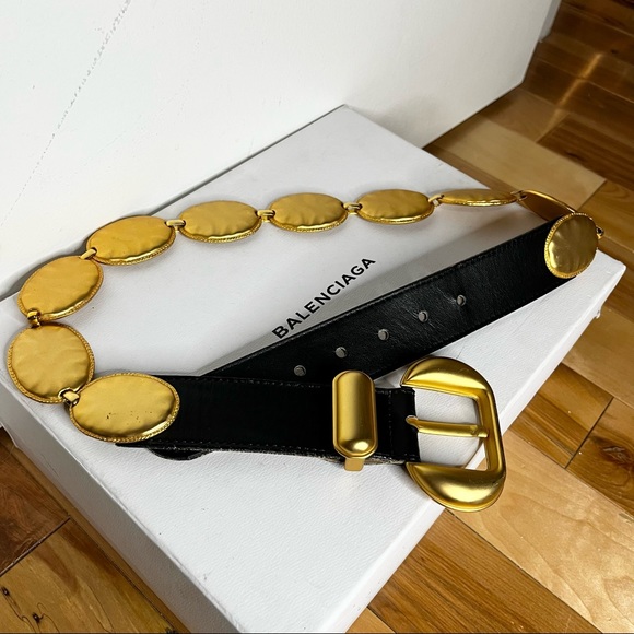 Vintage Accessories - Vintage Gold Boho Belt